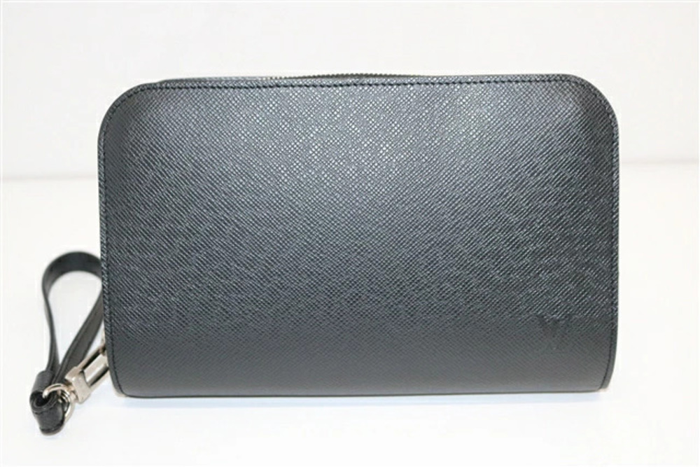 LOUIS VUITTON Baikal Shoulder Bag Taiga Ardoise